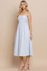 Baby blue pleated midi by TCEC