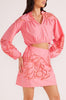 Darla broderie blouse pink by Mink Pink