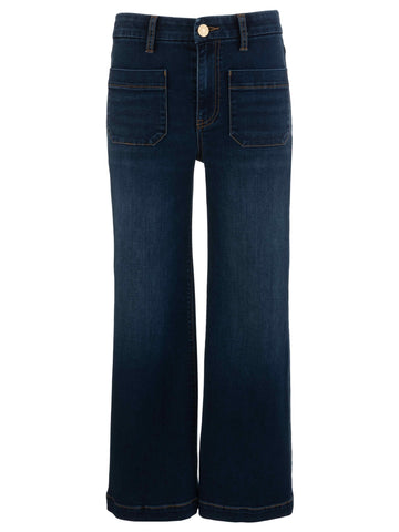 Meg high rise wide leg with patch cheerfully by Kut from the Kloth