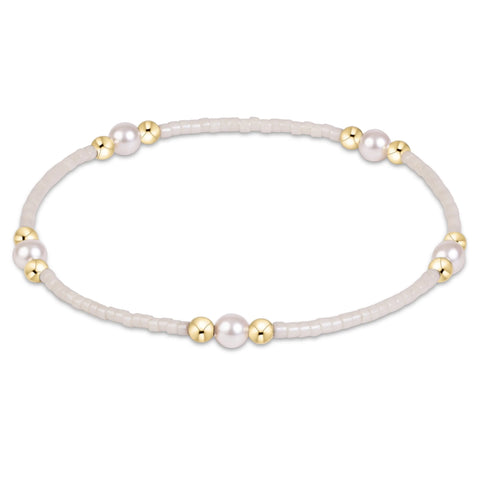 Hope purpose pearl bracelet milkshake by Enewton