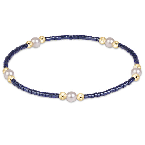 Hope purpose pearl bracelet navy by Enewton