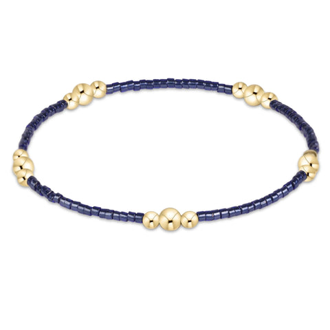 Hope purpose gold bracelet navy by Enewton