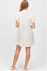 Cotton eyelet and poplin contrast short sleeve dress by Before You