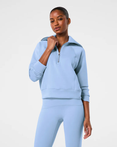 Air essentials half zip in hydrangea by Spanx