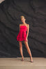 Asymmetrical ruffle detail rube mini dress by Lena
