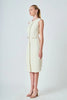 Jewel Buttoned Sleeveless Midi Dress by Endless Rose