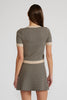 Warren knit top black tan by Lucy Paris