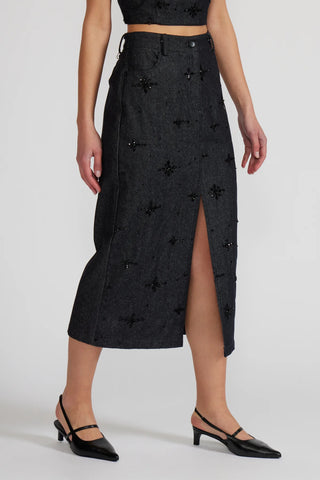 Waverly beaded skirt by Lucy Paris