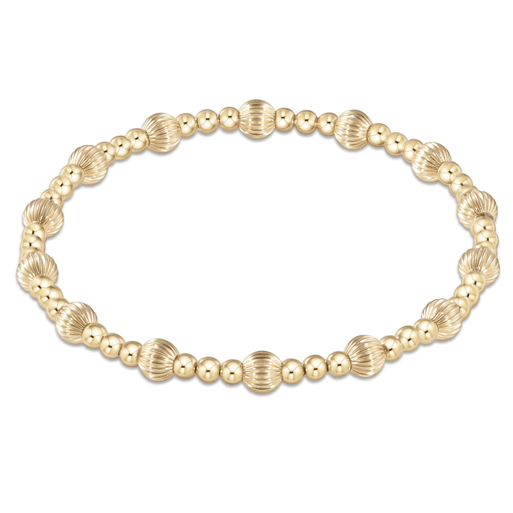 Dignity sincerity pattern 5mm bead bracelet by Enewton