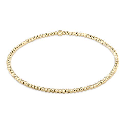 Classic gold 2mm bead bracelet By: Enewton