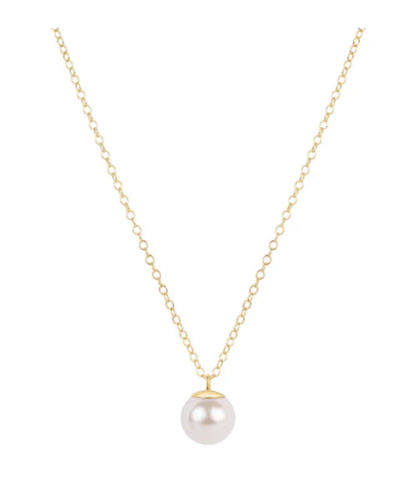 16" classic pearl 8mm charm necklace By Enewton