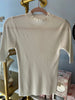 Molly Bracken Mock neck short sleeve sweater