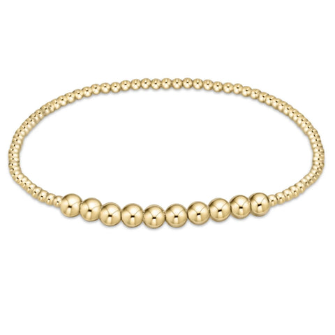 Classic gold beaded bliss 2mm bead bracelet 4mm gold by: Enewton