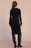 Ribbed sweater dress with tie back by Molly Bracken
