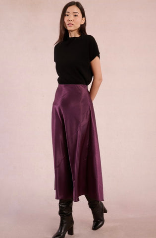 Dark purple maxi skirt by Molly Bracken