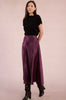 Dark purple maxi skirt by Molly Bracken