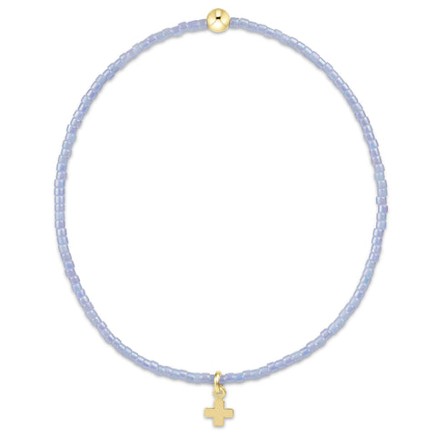 Hope classic ocean mist bracelet signature cross small gold charm by Enewton