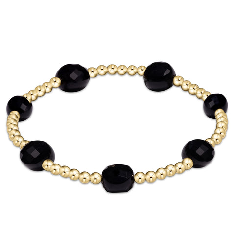 Admire Gold 3mm Faceted Onyx