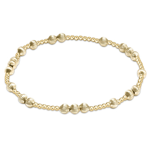 Hope unwritten dignity 4mm bead bracelet gold By: Enewton