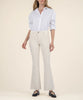 Stella high rise flare with raw hem ecru by Kut from the Kloth