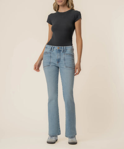 Kelsey high rise ankle flare cure by Kut from the Kloth