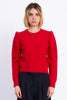 Red Long Sleeve knitted sweater by Molly Bracken