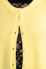Yellow Sleeveless Cardi by Molly Bracken