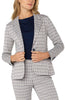 Fitted blazer navy grid by Liverpool
