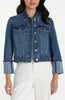 Bracelet length high cuff trucker jacket west ways By Liverpool