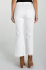Hannah cropped flare twisted slit 27 inch bright white by Liverpool