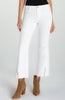 Hannah cropped flare twisted slit 27 inch bright white by Liverpool