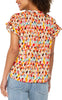 Short sleeve popover water color dots by Liverpool