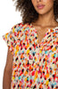 Short sleeve popover water color dots by Liverpool
