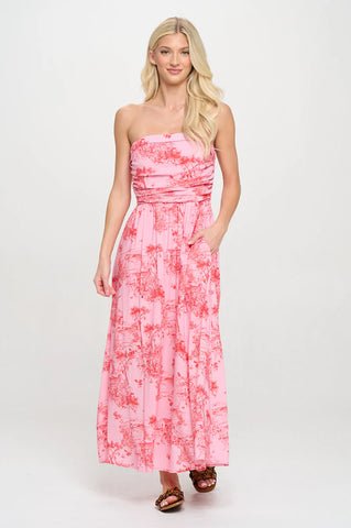 Sunset cottage tube maxi by Meet me in Santorini