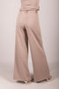 Pleated wide leg trousers taupe by P. Cill