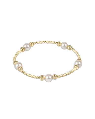 Dignity purpose pearl 6mm bead bracelet  By: Enewton