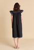 Scallop midi dress black by English Factory