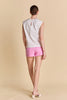 Rhinestone bow sleeveless top white by English Factory