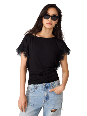 Paloma knit top black by Steve Madden