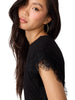 Paloma knit top black by Steve Madden