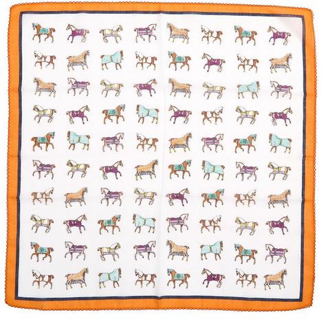 Horse neck scarves by Two's Company