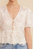 Xena tie detail top by Lucy Paris