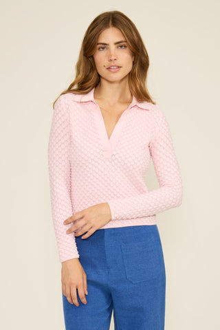 Jill Polo Bubble Top Pink by Lucy Paris