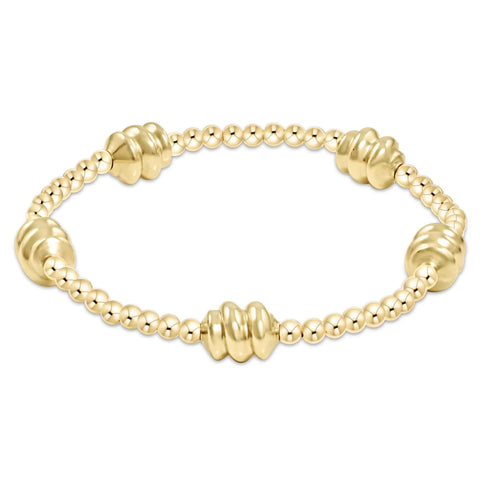 Admire gold 3mm bead bracelet gold by: Enewton