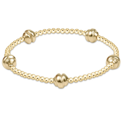 Admire small gold 2.5mm bead bracelet gold by: Enewton