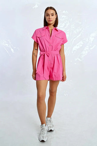 Playsuit pink by Molly Bracken