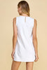 Rhinestone bow white dress by TCEC