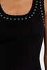 Lili Sidonio by Molly Bracken black studded tank