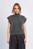 Studded vest dark grey by Molly Bracken