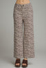 Zebra print wide leg pants by Entro